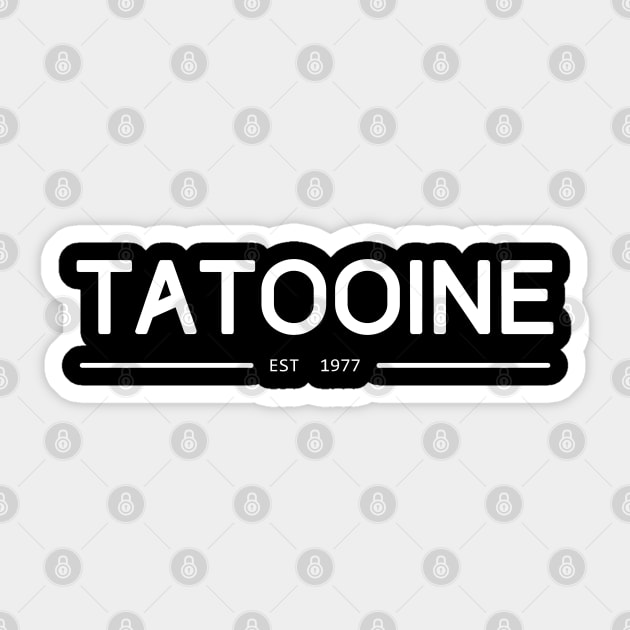 TATOOINE Sticker by Traditional-pct